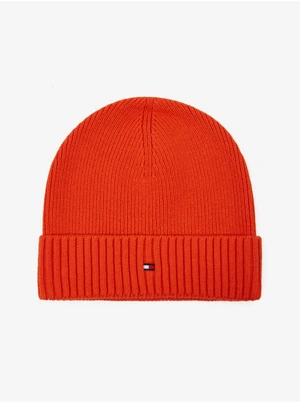 Orange Men's Ribbed Winter Hat Tommy Hilfiger - Men