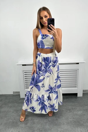Purple floral set