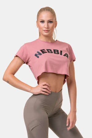 Nebbia Volný Fit & Sporty crop top old rose XS