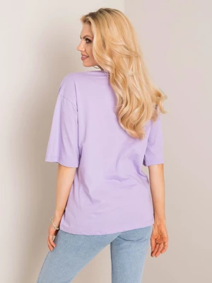 Women's T-shirt RUE PARIS purple color