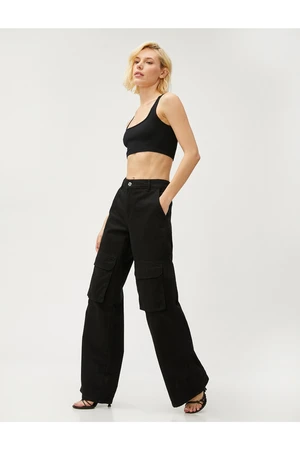 Koton Crop Top - Black - Plain
