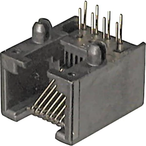 ASSMANN WSW A-20041/LP Modulárny panelový konektor A-20041/LP zásuvka, vstavateľná horizontálna  Počet pólov: 6P6C  čier