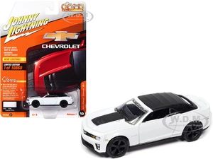 2013 Chevrolet Camaro ZL1 Convertible (Top Up) Summit White with Black Top "Classic Gold Collection" Series Limited Edition to 10860 pieces Worldwide