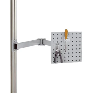 Manuflex ZB8232.9006  Nosná doska na náradie pre CANTOLAB a ALU, š xv 305 x 305 mm, s dvojitým kĺbovým otočným ramenom