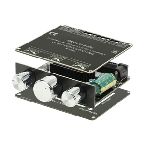 XY-E100H 50W*2 100W Bluetooth Ower Amplifier Board AUX Sound Card Input 2.1 CH Stereo Music Wireless Module Audio AMP TP