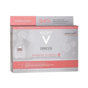 Vichy Dercos Aminexil Clinical 5 21x6 ml sérum na vlasy pre ženy na oslabené vlasy