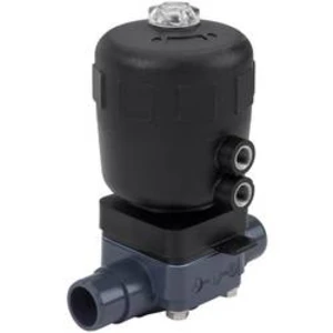 2/2-cestný pneumaticky řízený ventil Bürkert 141525, 40 mm Materiál pouzdra PVDF Těsnicí materiál PTFE, EPDM