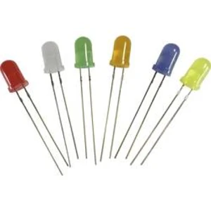 LED s vývody Thomsen LED-5-BL-1,8-GB-750, typ čočky kulatý, 5 mm, 130 °, 3.5 V, žlutá