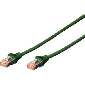 Síťový kabel RJ45 Digitus DK-1644-010/G, CAT 6, S/FTP, 1.00 m, zelená