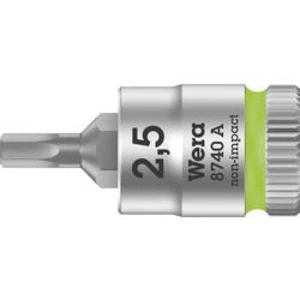 Nástrčný klíč Wera 8740 A, 2.5 mm, inbus, 1/4" (6,3 mm), chrom-vanadová ocel 05003331001