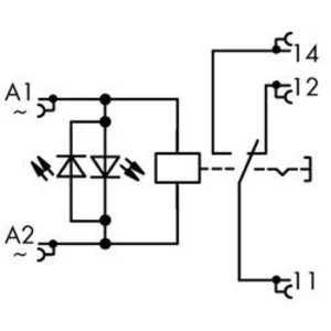 Reléový modul WAGO 789-1544, 230 V/AC, 12 A, 1 přepínací kontakt