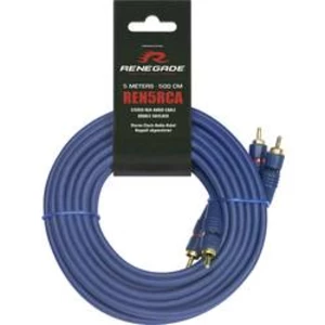 Cinch kabel Renegade Ren5RCA, 5.00 m, modrá