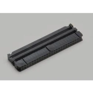 Konektor pro ploché kabely BKL Electronic Vlastnosti konektoru: s odlehčením tahu 2604007, Rastr (rozteč): 2.54 mm, Počet pólů: 10, 100 ks