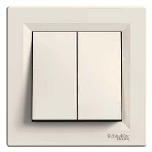Schneider Electric Asfora tlačítko dvojnásobné č.1/0+1/0 krémový EPH1100123