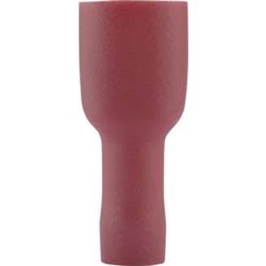 Faston zásuvka Vogt Verbindungstechnik 3944S 6.3 mm x 0.8 mm, 180 °, plná izolace, červená, 1 ks