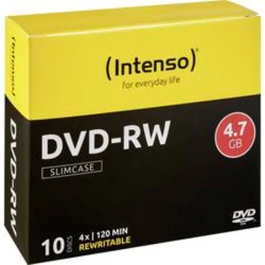 DVD-RW 4.7 GB Intenso 4201632, přepisovatelné, 10 ks, Slimcase