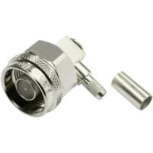 Konektor N Telegärtner J01020A0035, 50 Ω, šroubovací, PTFE, zástrčka úhlová