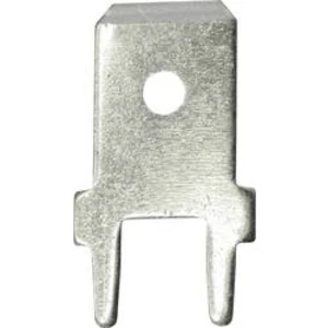 Faston zástrčka Vogt Verbindungstechnik 3866b.68 6.3 mm x 180 °, bez izolace, kov, 100 ks