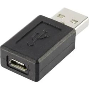 Adaptér USB 2.0 Renkforce [1x USB 2.0 zástrčka A - 1x micro USB 2.0 zásuvka B], černá