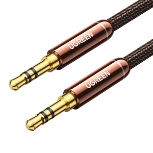UGREEN 3.5mm Male to Male Audio Cable 1.5m Single Crystal Copper AUX Audio Cable Cord Silver Plating Connector