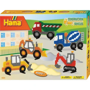 Hama H3143 Velká dárková sada Stavební stroje Midi
