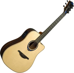 LAG Tramontane HyVibe 30 Natural Elektroakustická gitara Dreadnought