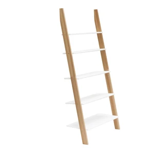 Biela rebríková polica Ragaba ASHME, šírka 85 cm