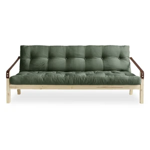 Variabilná pohovka so zeleným poťahom Karup Design Poetry Natural/Olive Green