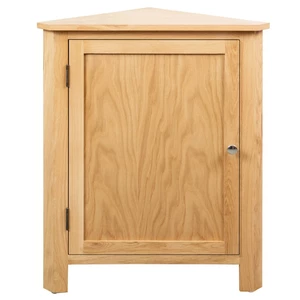 Corner Cabinet 23.2"x14.1"x31.4"Solid Oak Wood
