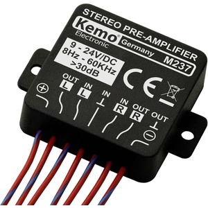 Kemo M237 stereo predzosilňovač  24 V/DC