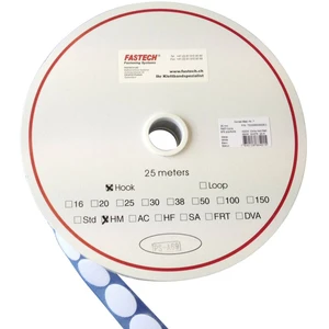 FASTECH® T01035000003C1 guľatý suchý zips zalepenie hotmelt háčiková časť (Ø) 35 mm biela 1 ks