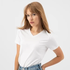 Wojas Jednoduché Bílé Dámské Tričko Z Organické Bavlny