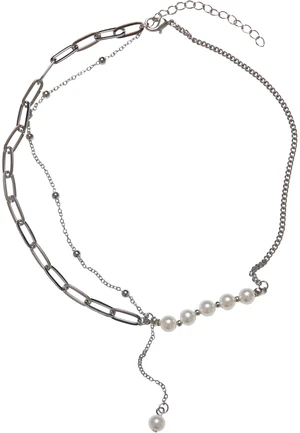 Jupiter Pearl Assorted Chain Necklace Silver