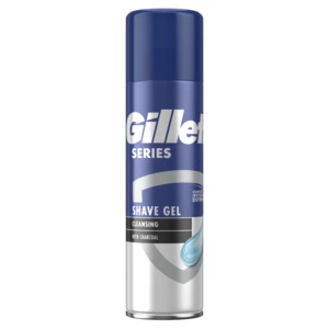 Gillette Series Čisticí gel na holení s dřevěným uhlím 200 ml