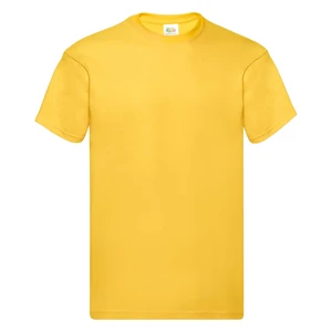 Original Fruit of the Loom Men's Yellow T-Shirt