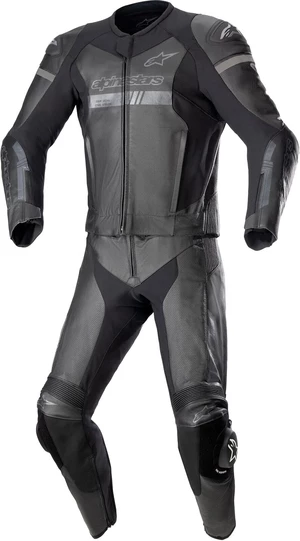 Alpinestars GP Force Chaser Leather Suit 2 Pc Negru/Negru 50 Combinezon de piele 2 piese