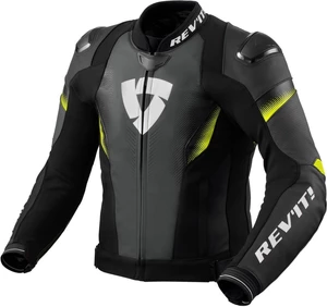 Rev'it! Jacket Control Negru/Galben Neon 48 Geaca de piele