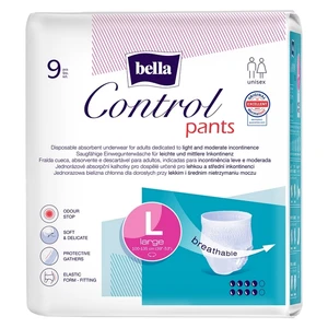 BELLA Control pants absorpční kalhotky L 9 kusů