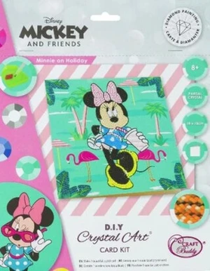 Crystal Art pohlednice Minnie