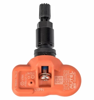 MDtools TPMS senzor s ALU ventilem, 433 MHz, programovatelný, černý