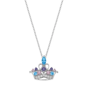 Disney Půvabný stříbrný náhrdelník Princess CS00016RZML-P.CS (řetízek, přívěsek)