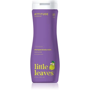 Attitude Little Leaves Vanilla & Pear dětský mycí gel a šampon 473 ml