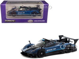 Pagani Zonda Revolucion Blue Metallic and Black "Official Car Suzuka 10 Hours" (2019) "Global64" Series 1/64 Diecast Model Car by Tarmac Works