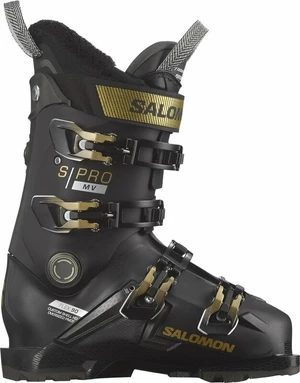 Salomon S/Pro MV 90 W GW Black/Gold Met./Beluga 26/26,5 Zjazdové lyžiarky