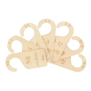 7Pcs Infant Wardrobe Divider Label Double Sided Baby Closet Dividers for Infants
