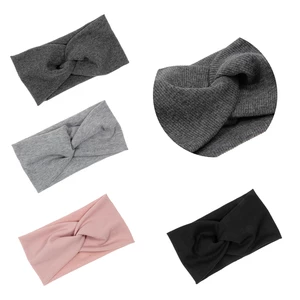 New Widened Hair Bands Spiral Double Cloth Knit Ornaments Baby Girls Headwear Fashion Headbands Hair Accessories