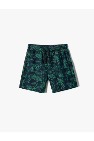 Koton Floral Printed Shorts with Tie Waist