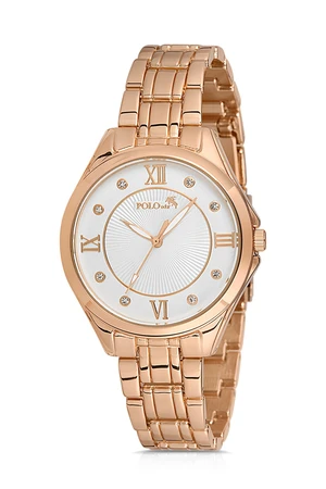 Polo Air Roman Numeral Women's Wristwatch Copper Color