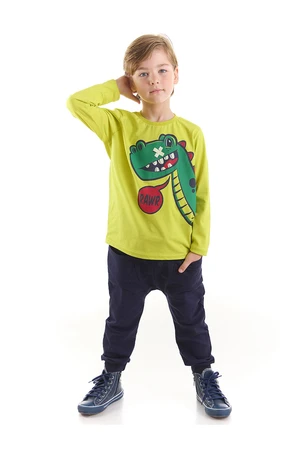 Denokids Rawr Dinosaur Boys' T-shirt and Pants Set