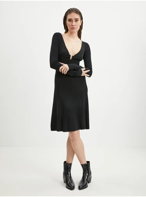 Black Ladies Sweater Dress Guess Olivia - Women